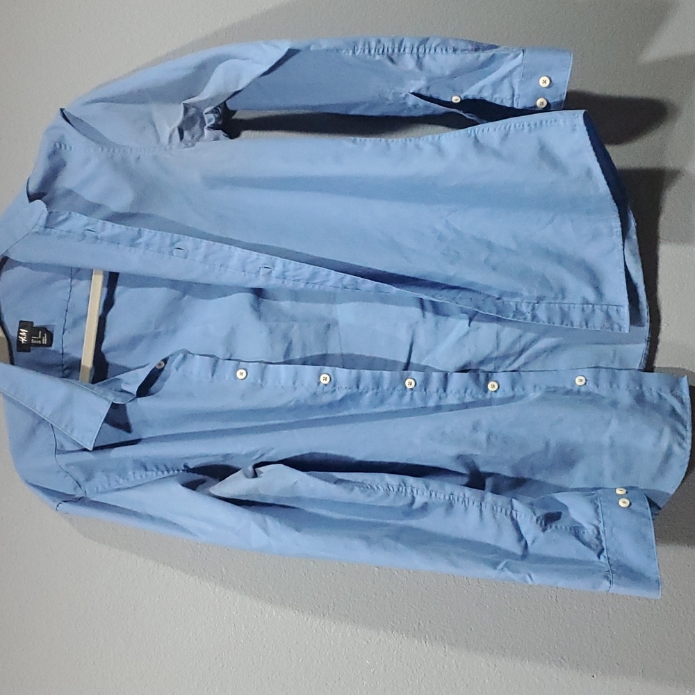 Men's Blue H&M dress shirt